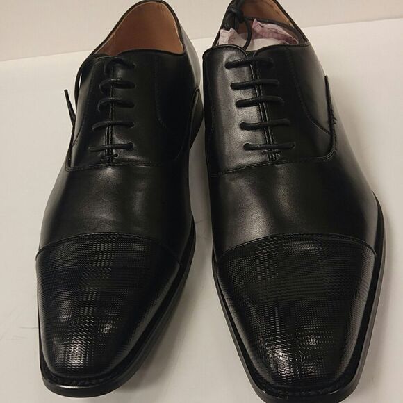 MEN'S AMALI OXFORD W/ HOUNDSTOOTH CAP TOE - Picture 2 of 7